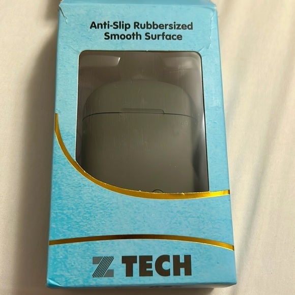 Z Tech Anti-Slip Rubbersized Wireless Earbuds W/Portable Charging Case New - Picture 2 of 7